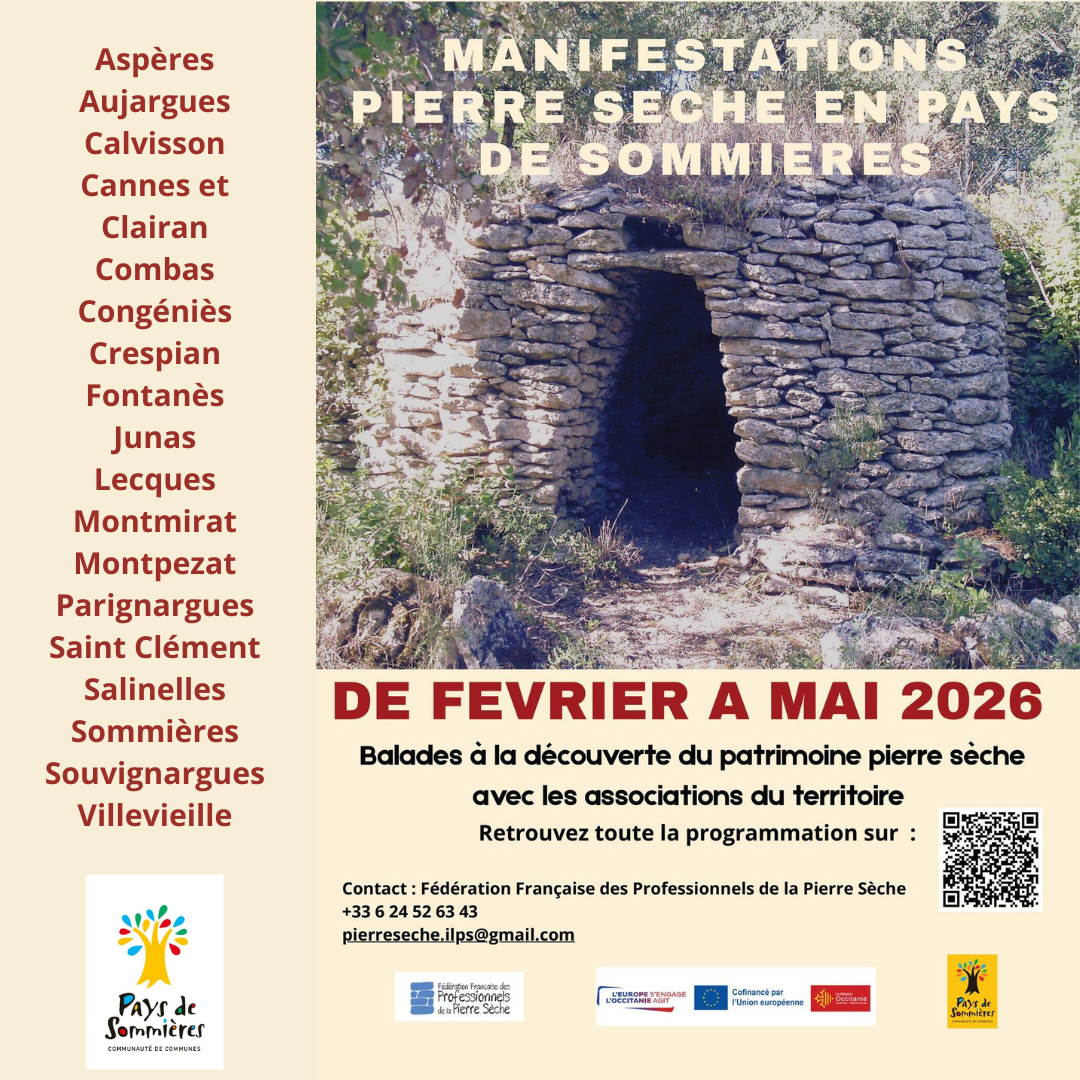 Aspres Aujargues Calvisson Cannes et Clairan Combas Congnis Crespian Fontans Junas Lecques Montmirat Montpezat Parignargues Saint Clment Salinelles Sommires Souvignargues Villevieille