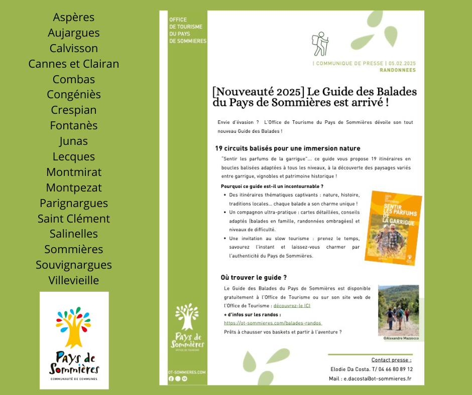 Aspres Aujargues Calvisson Cannes et Clairan Combas Congnis Crespian Fontans Junas Lecques Montmirat Montpezat Parignargues Saint Clment Salinelles Sommires Souvignargues Villevieille 3