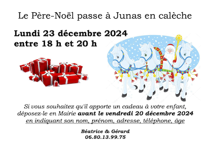 affiche pre noel calche 2024