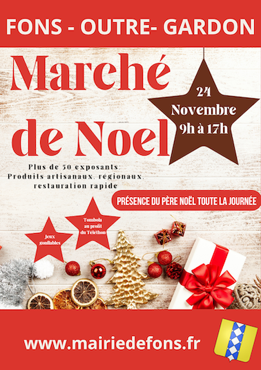 affiche march de noel 2024