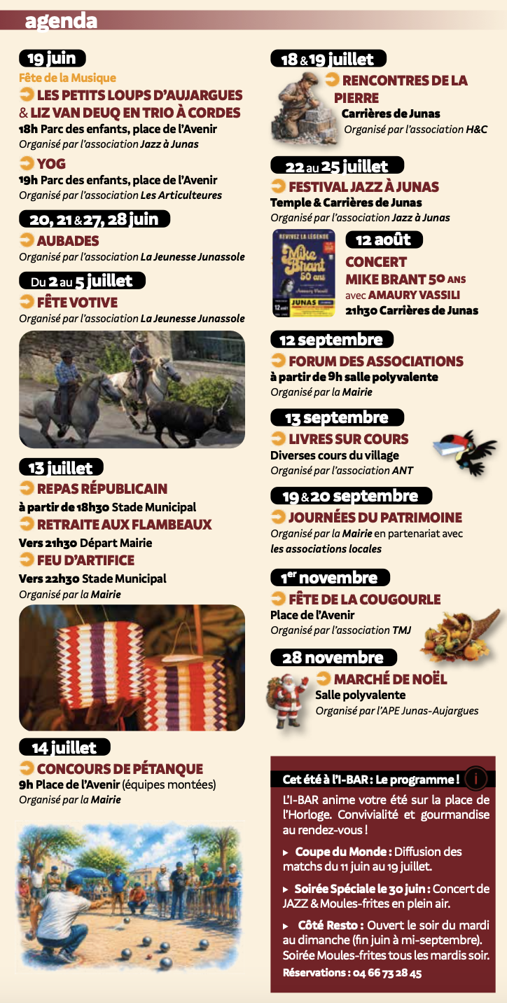 Programme été 2026